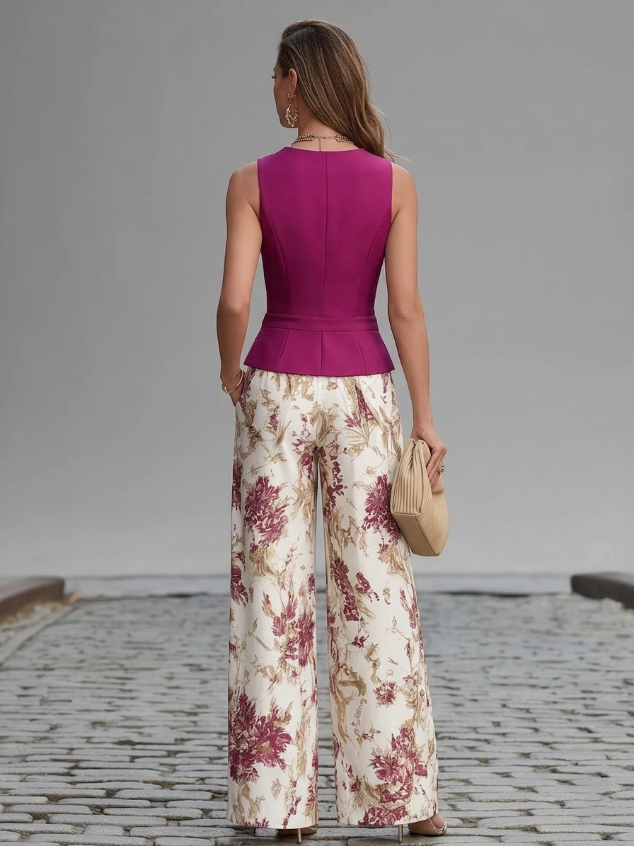 FLORAL TROUSER SET FOR WOMEN