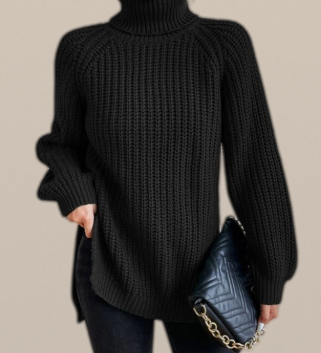 Aaliyah – Slim-Fit Roll-Neck Jumper