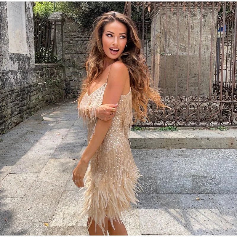 Ladies' Fringe Mini Dress
