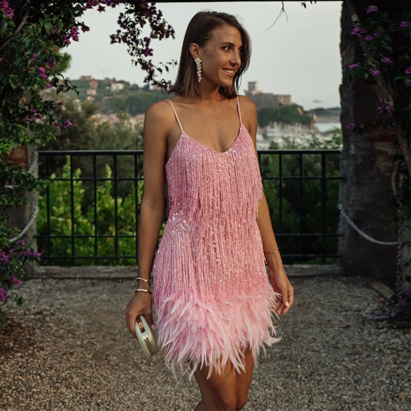 Ladies' Fringe Mini Dress