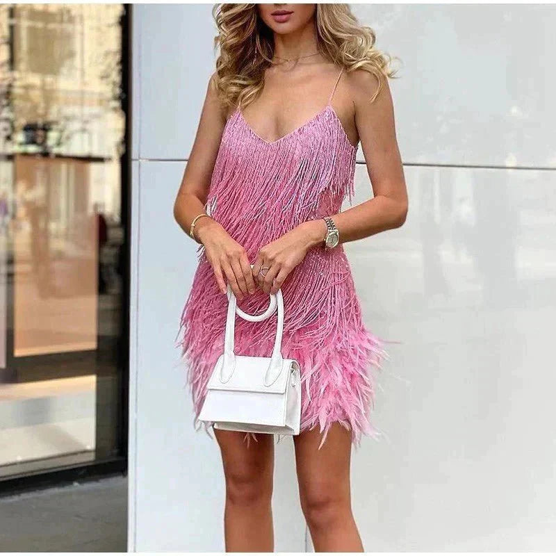 Ladies' Fringe Mini Dress