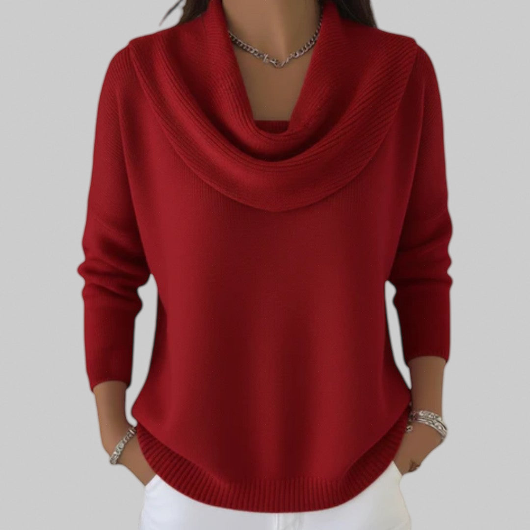 Adeline – Collared Knit Jumper