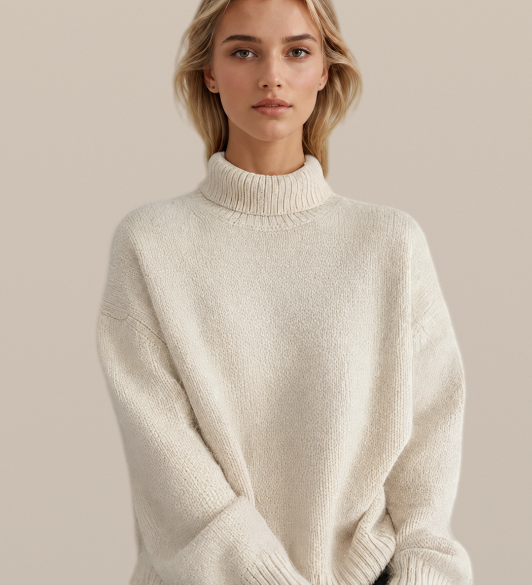 Aisling – Cashmere Roll-Neck Jumper