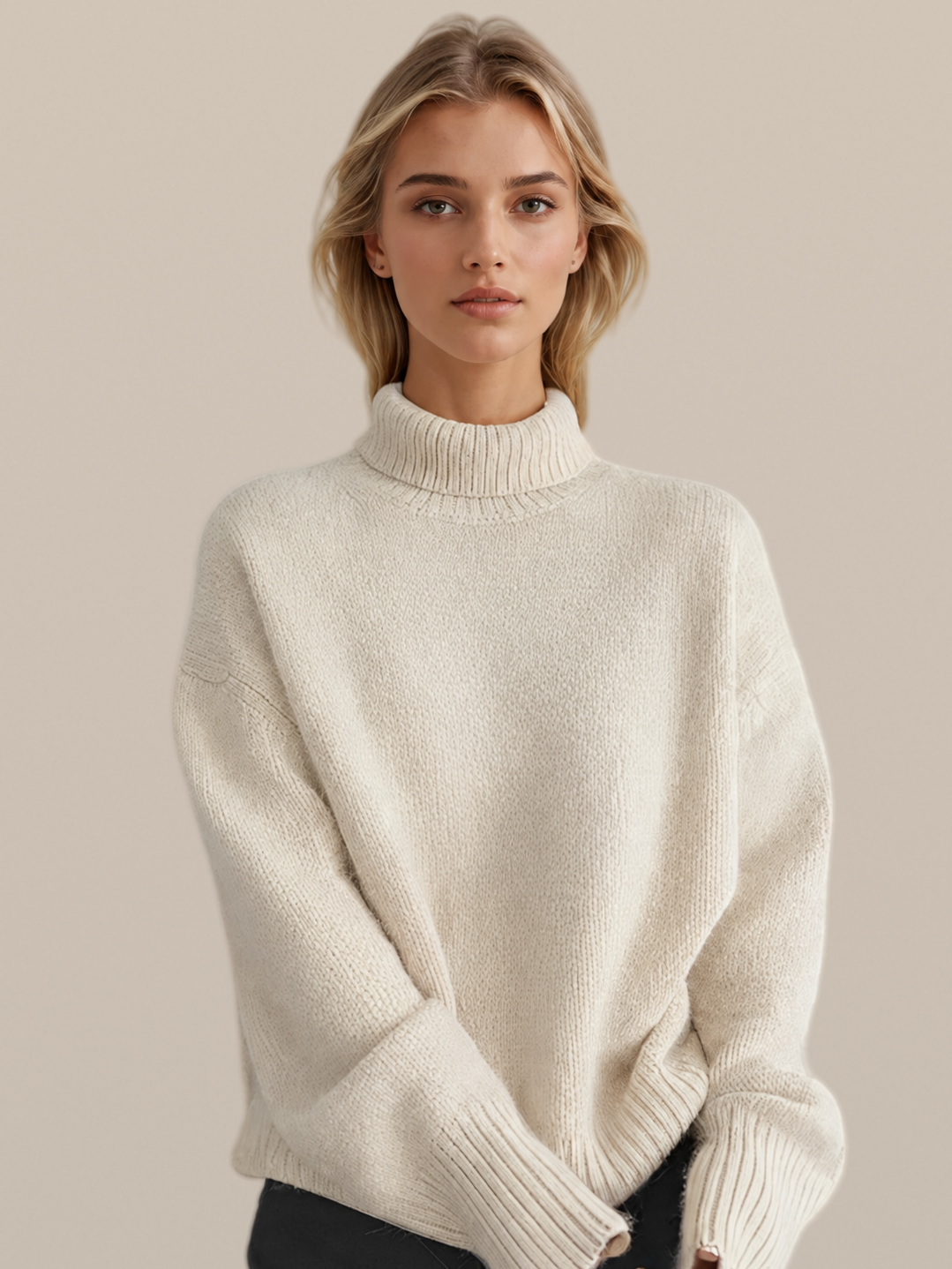 Aisling – Cashmere Roll-Neck Jumper
