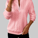Alessia – Cable-Knit Zip Jumper