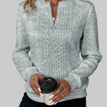 Alessia – Cable-Knit Zip Jumper