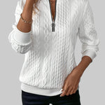 Alessia – Cable-Knit Zip Jumper