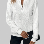 Alessia – Cable-Knit Zip Jumper