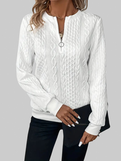 White with light zip