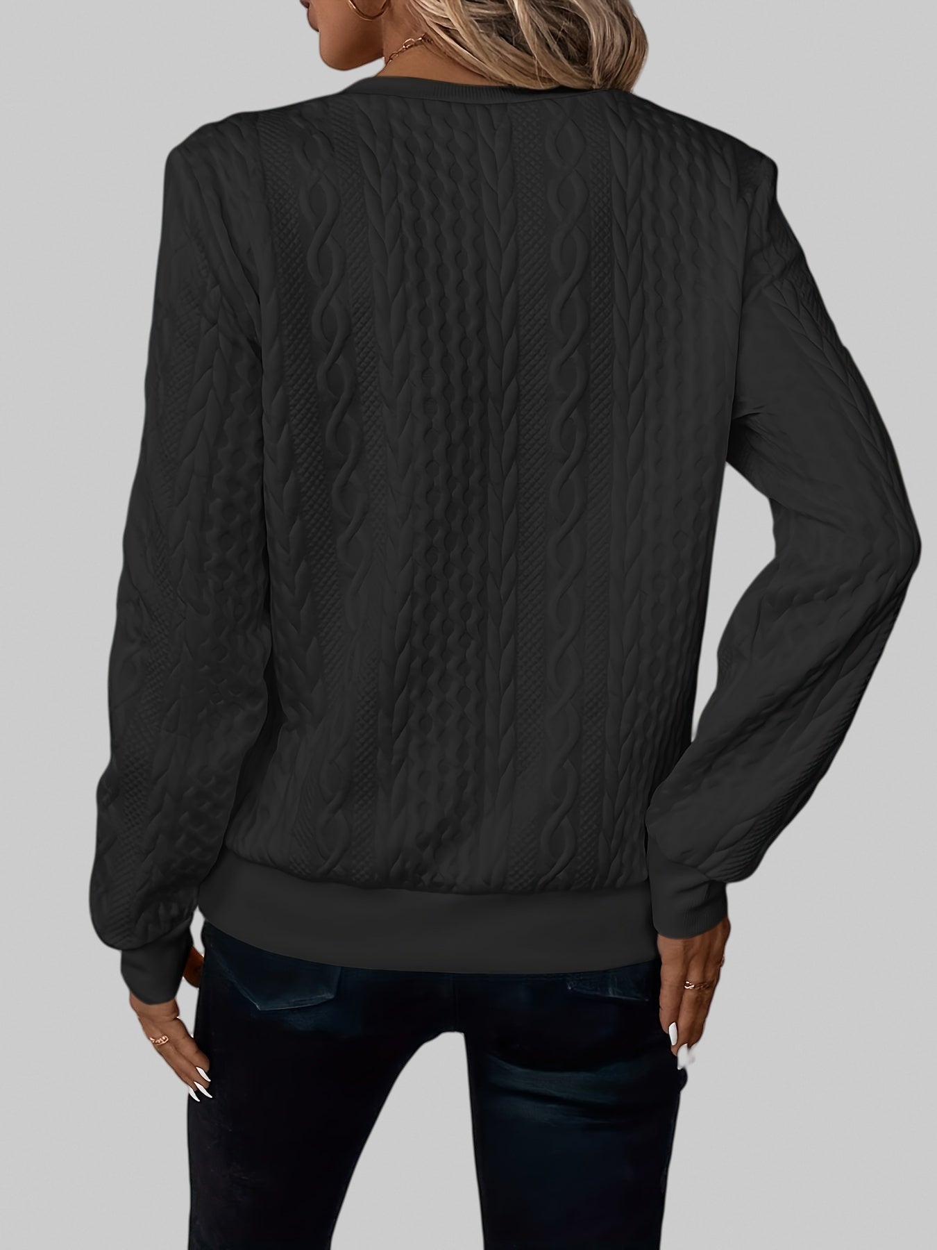 Alessia – Cable-Knit Zip Jumper