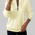 Alessia – Cable-Knit Zip Jumper