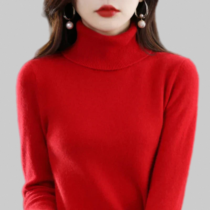 Amina – Cashmere High-Neck Jumper