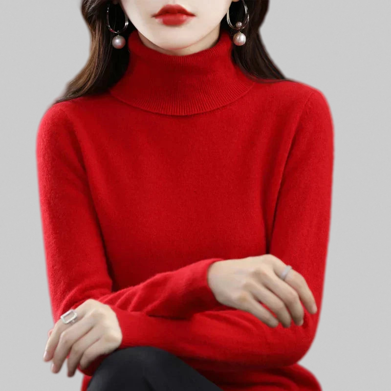 Amina – Cashmere High-Neck Jumper