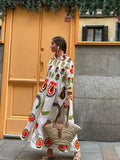 Women's Long Sleeve Floral Maxi Dress