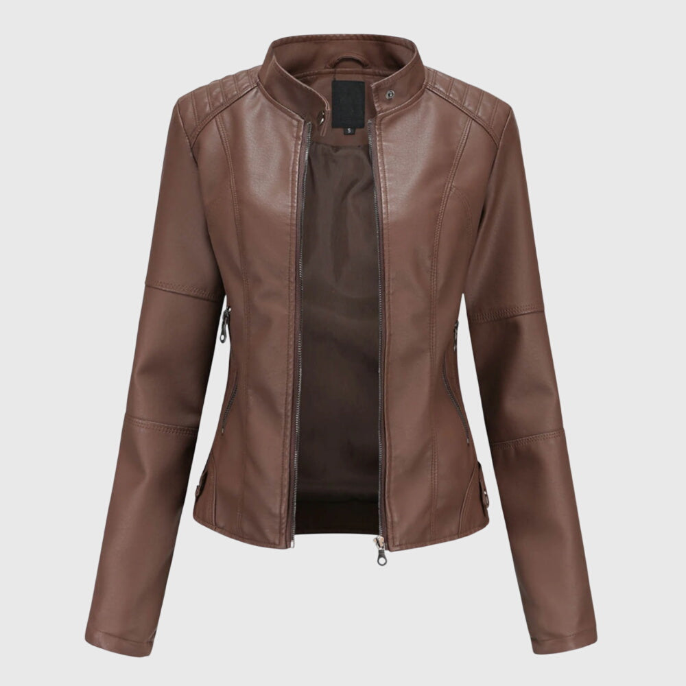 Giorgina™ - Elegant Leather Jacket for Women