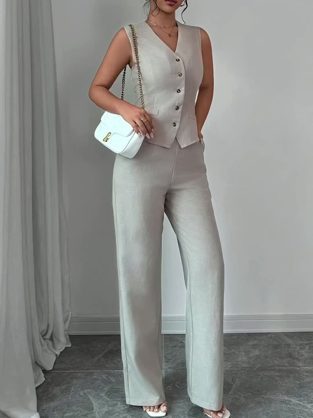 ELEGANT JACKET AND TROUSER SET FOR WOMEN