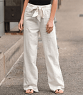 Joleen - Women's Casual Trousers with Drawstring and Elastic Waistband