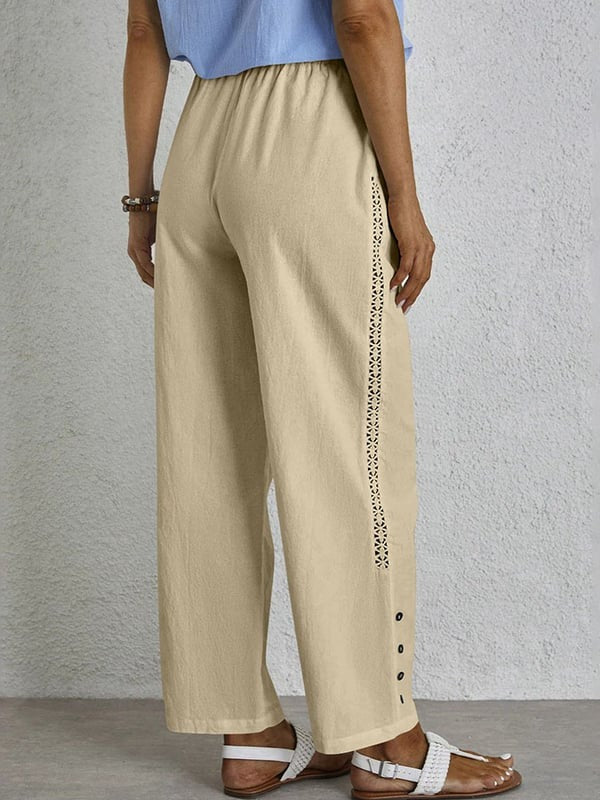 Shania - Relaxed Trousers with Buttons