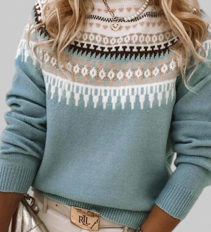 Becca – Textured Round-Neck Jumper