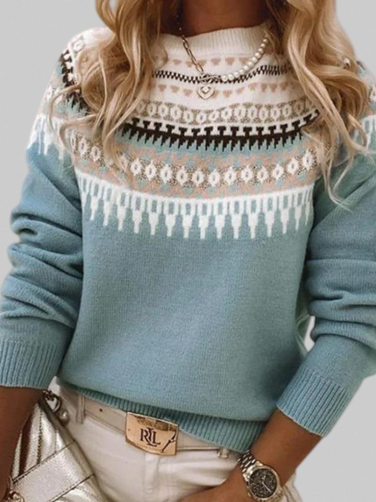 Becca – Textured Round-Neck Jumper