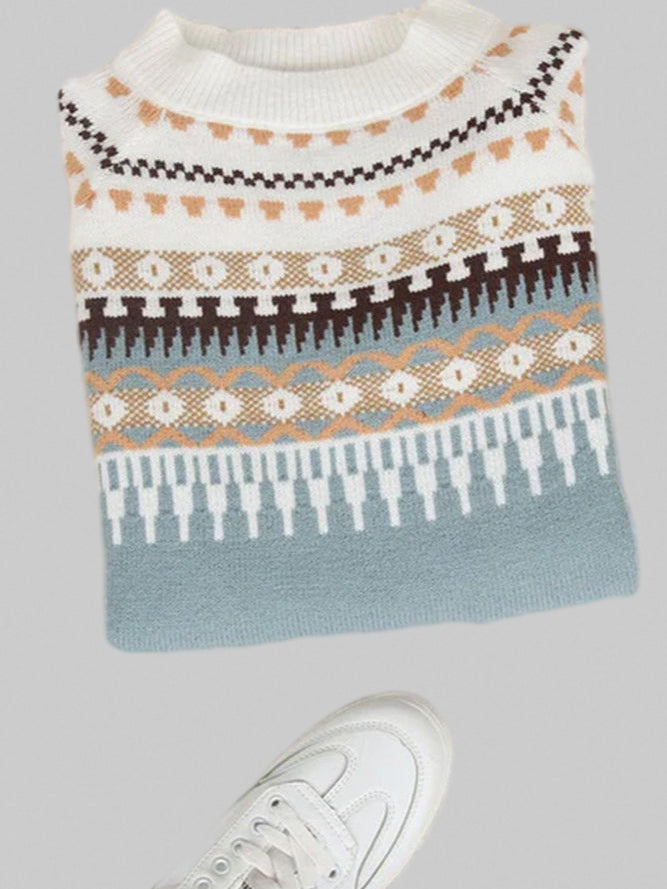 Becca – Textured Round-Neck Jumper