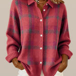 Bethan – Checked Knit Jumper