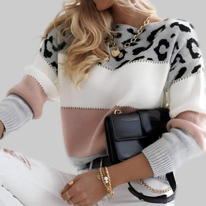 Brielle – Leopard-Print Jumper