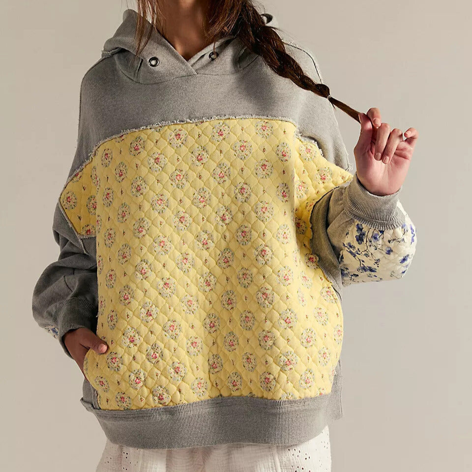 Arden | Patchwork Quilted Hoodie For Women