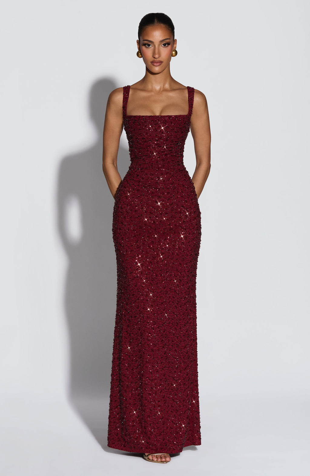 ROSALIND | Maxi Dress with Square Neckline