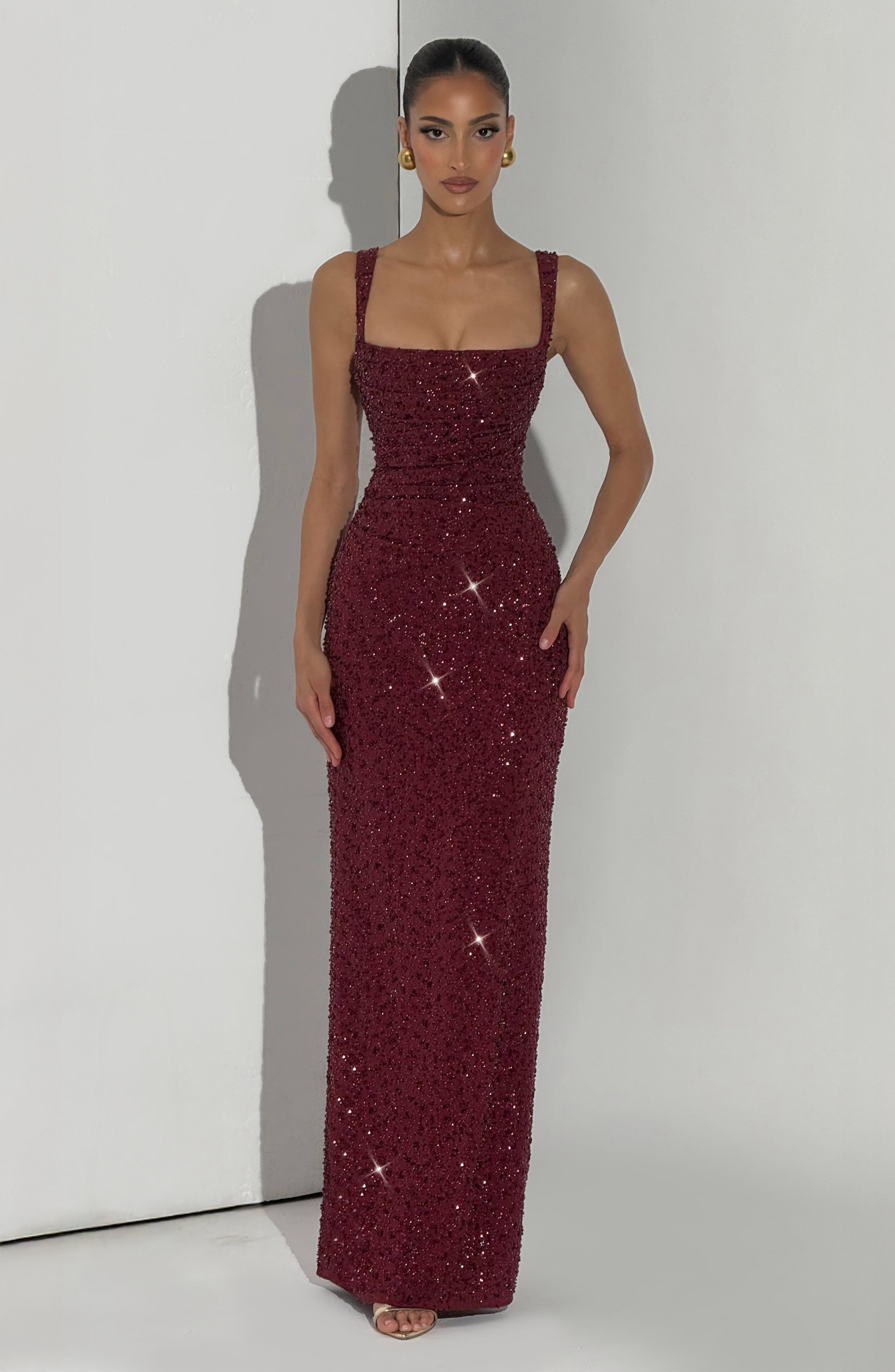 ROSALIND | Maxi Dress with Square Neckline