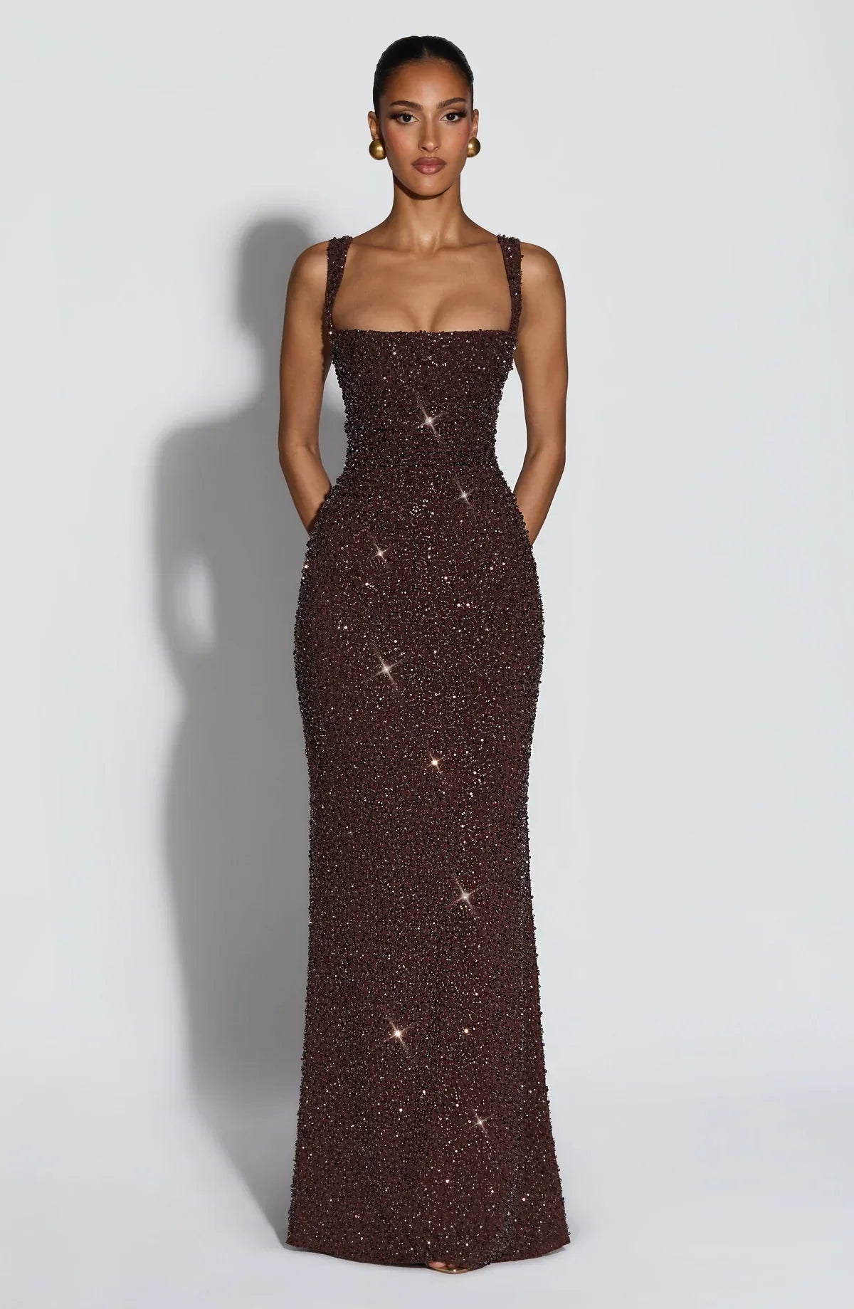 ROSALIND | Maxi Dress with Square Neckline