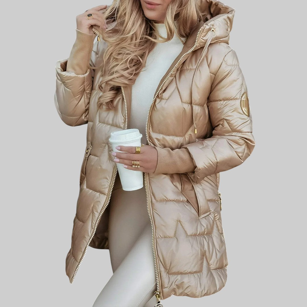 Cecilia | Elegant Autumn Coat with Hood