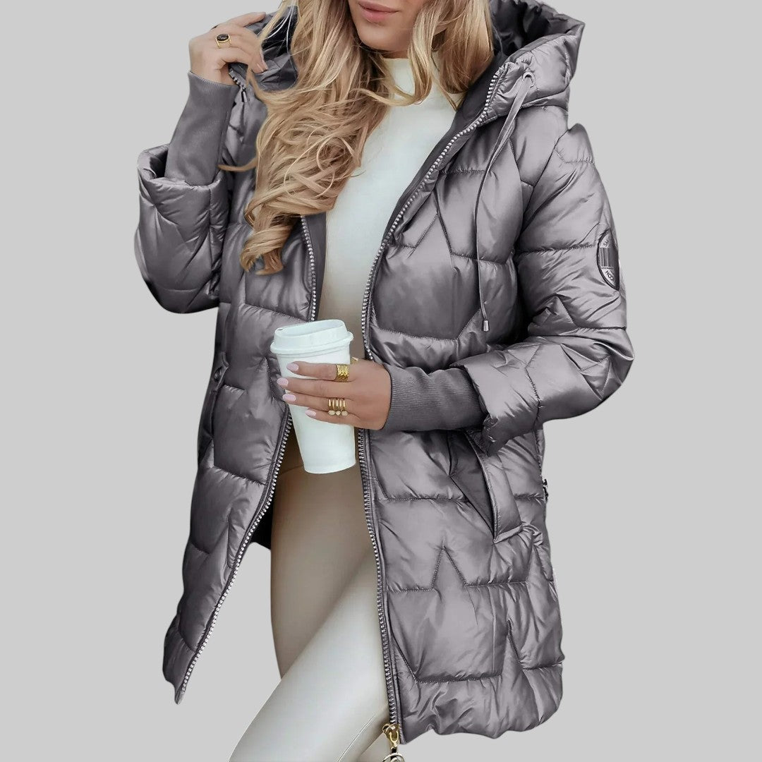 Cecilia | Elegant Autumn Coat with Hood