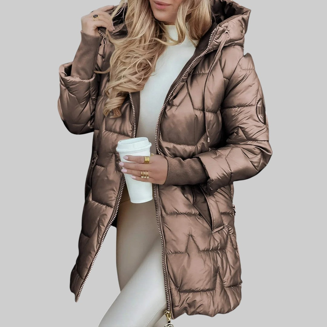 Cecilia | Elegant Autumn Coat with Hood