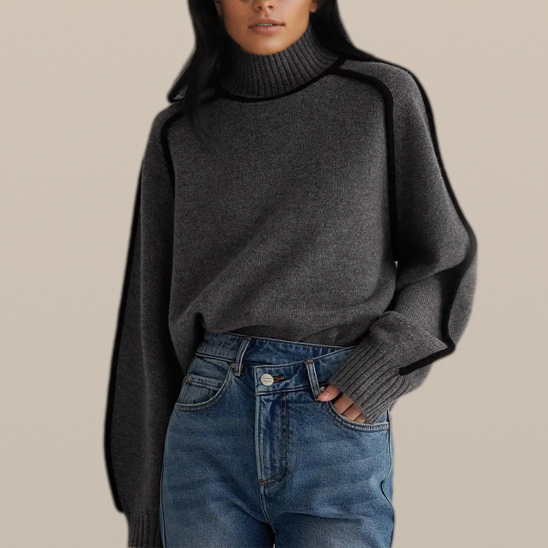 Clodagh – Soft Cashmere Roll-Neck Jumper