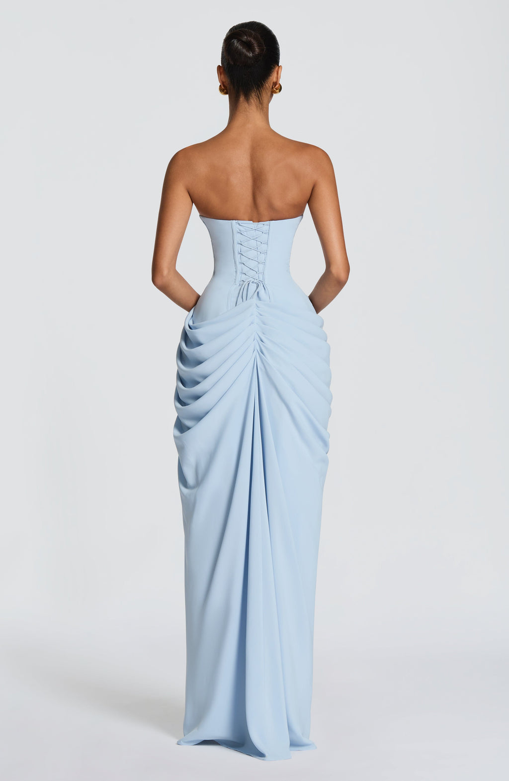 HANNAH | Elegant Maxi Dress with Draping and High Slit