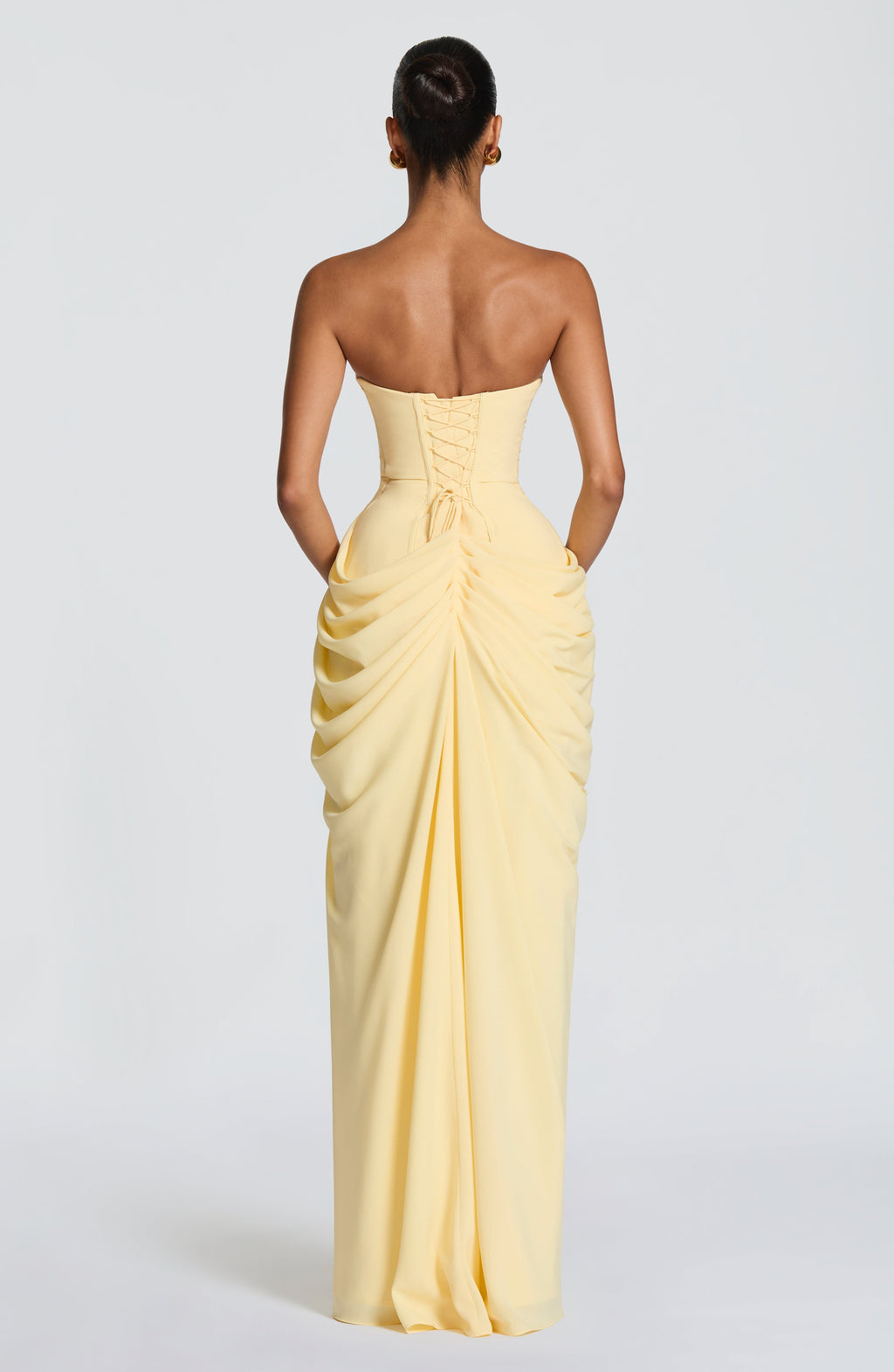 HANNAH | Elegant Maxi Dress with Draping and High Slit
