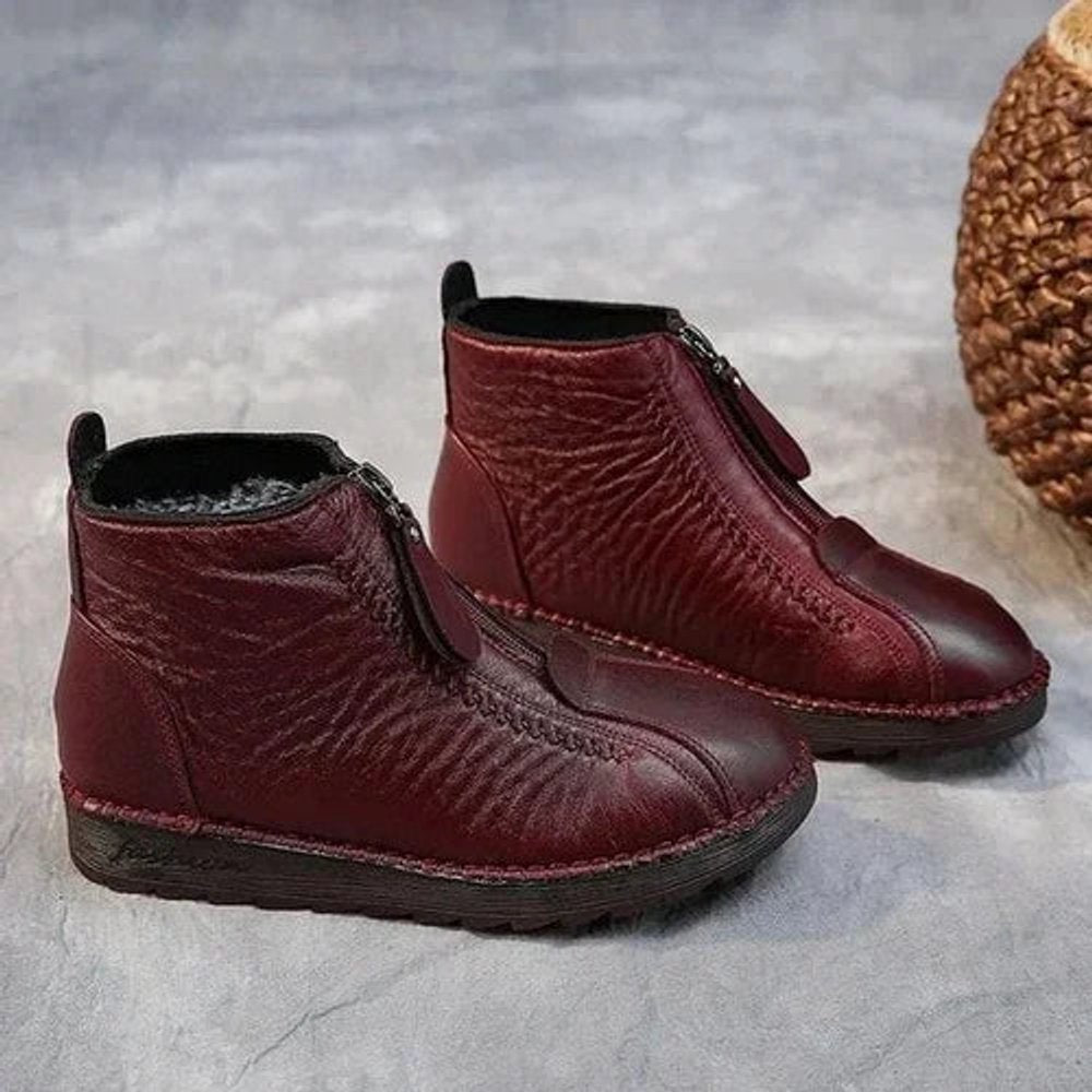 Frieda | Women's Insulated Non-Slip Zip Ankle Boots