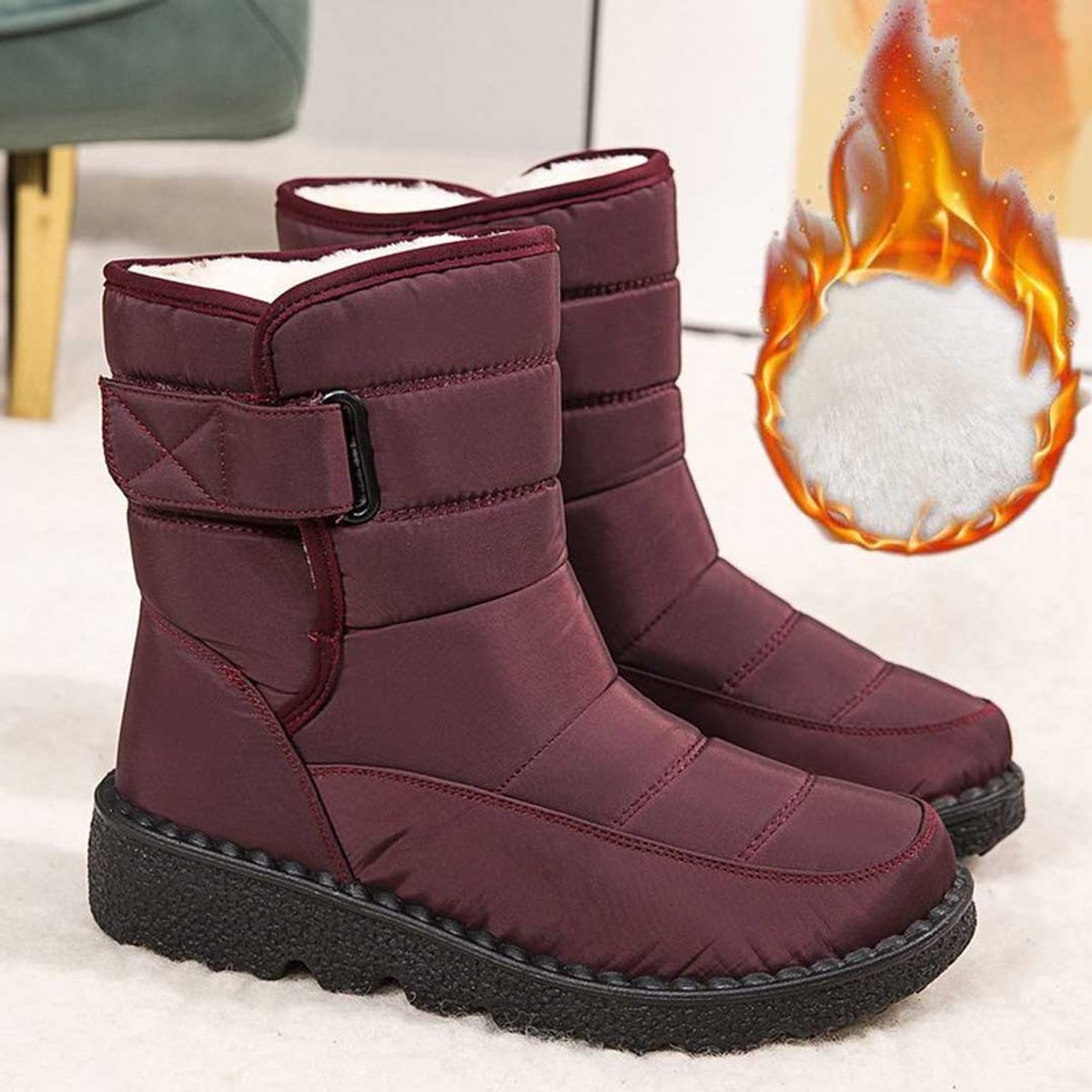 Marie | Women's Insulated Waterproof Non-Slip Knee-High Boots Thermal Boots