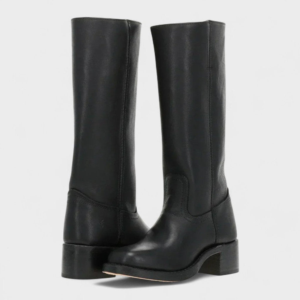 Mia | Women's Knee-High Leather Boots in Classic Western Style