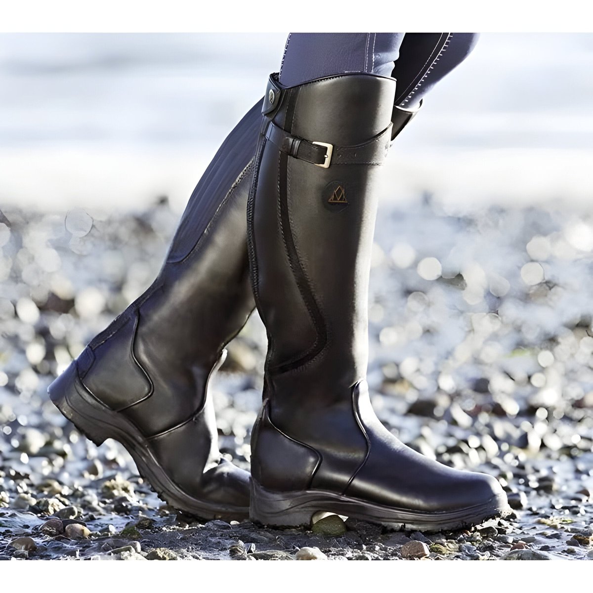 Johanna | Women's Waterproof Knee-High Leather Boots with Buckle EU 35-43