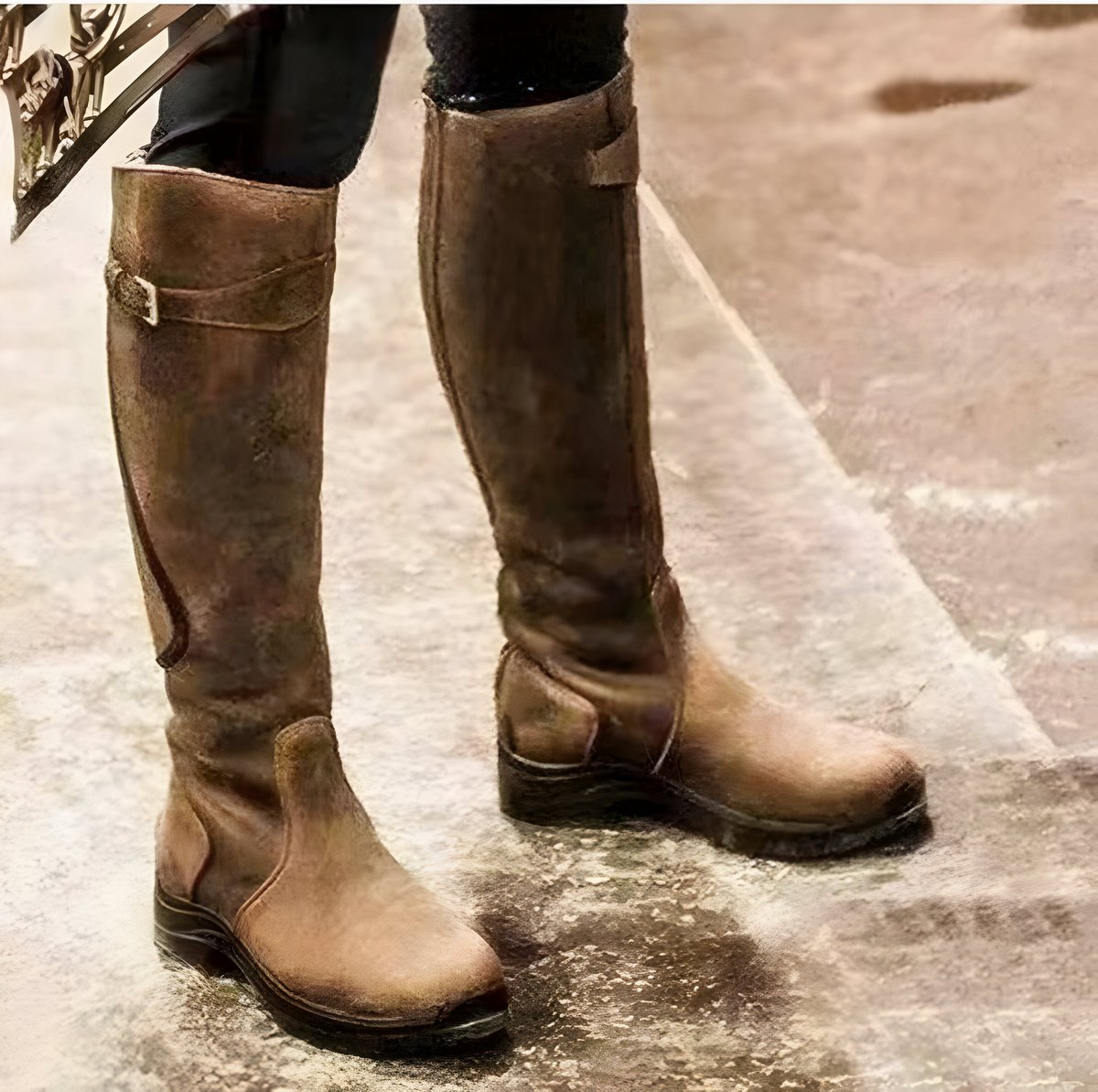 Johanna | Women's Waterproof Knee-High Leather Boots with Buckle EU 35-43