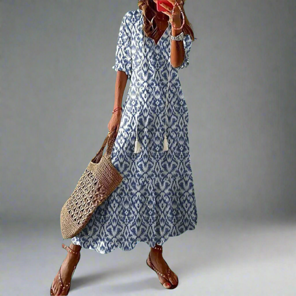 Ladies' Floral A-Line Maxi Dress