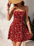 Ladies' Floral A-Line Mini Dress