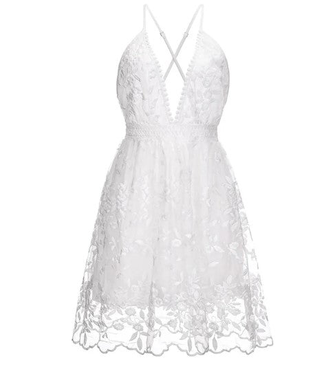 Ladies' Floral A-Line Mini Dress