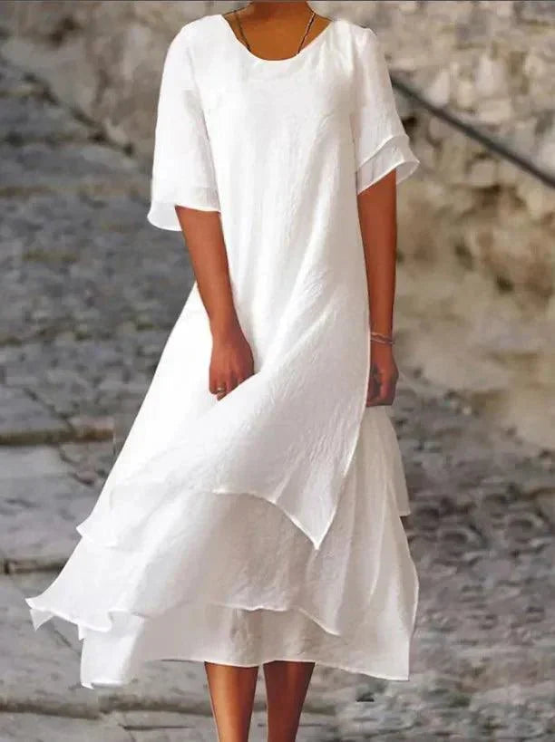 Women’s Tiered A-Line Midi Dress