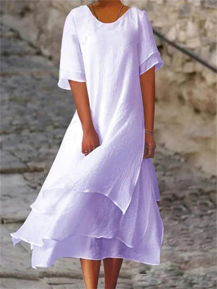 Women’s Tiered A-Line Midi Dress