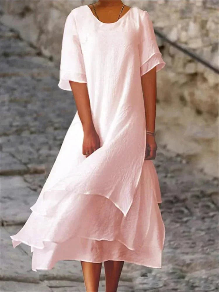 Women’s Tiered A-Line Midi Dress