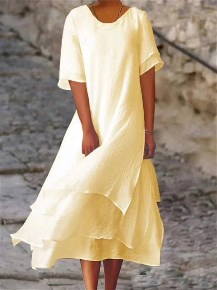 Women’s Tiered A-Line Midi Dress