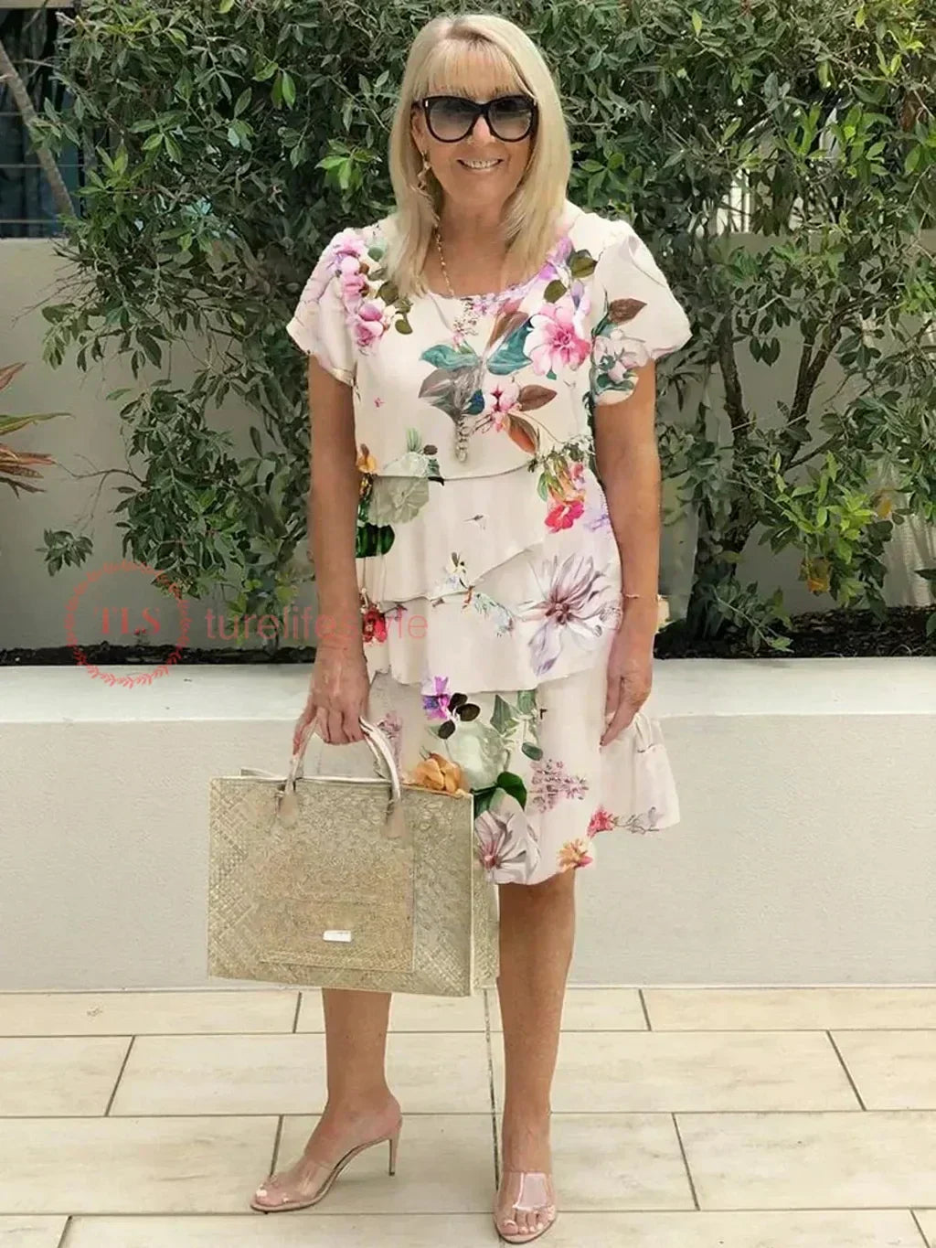 Women's Ruffled Layered Mini Dress